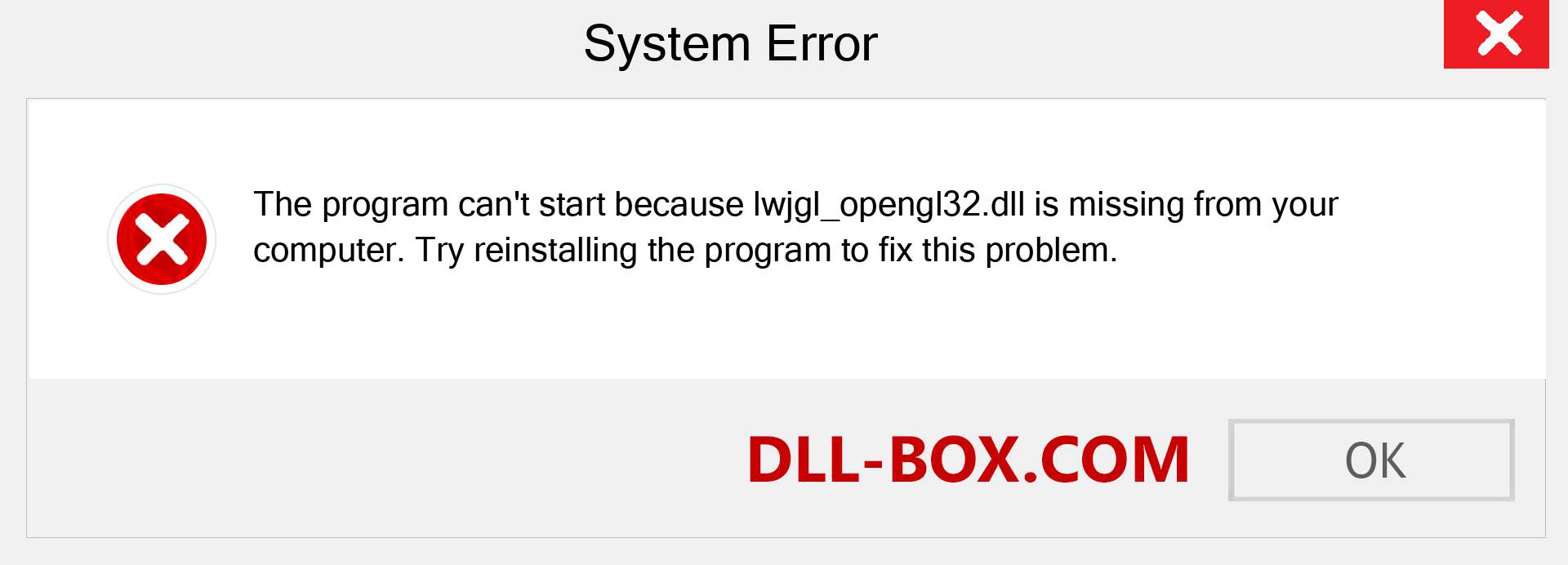  lwjgl_opengl32.dll file is missing?. Download for Windows 7, 8, 10 - Fix  lwjgl_opengl32 dll Missing Error on Windows, photos, images